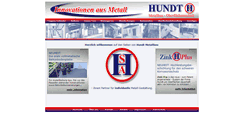 Desktop Screenshot of hundt-metallbau.de